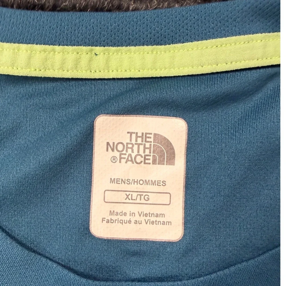 The North Face Mens FlashDry Long Sleeve Running Shirt Blue Gray XL A1HH